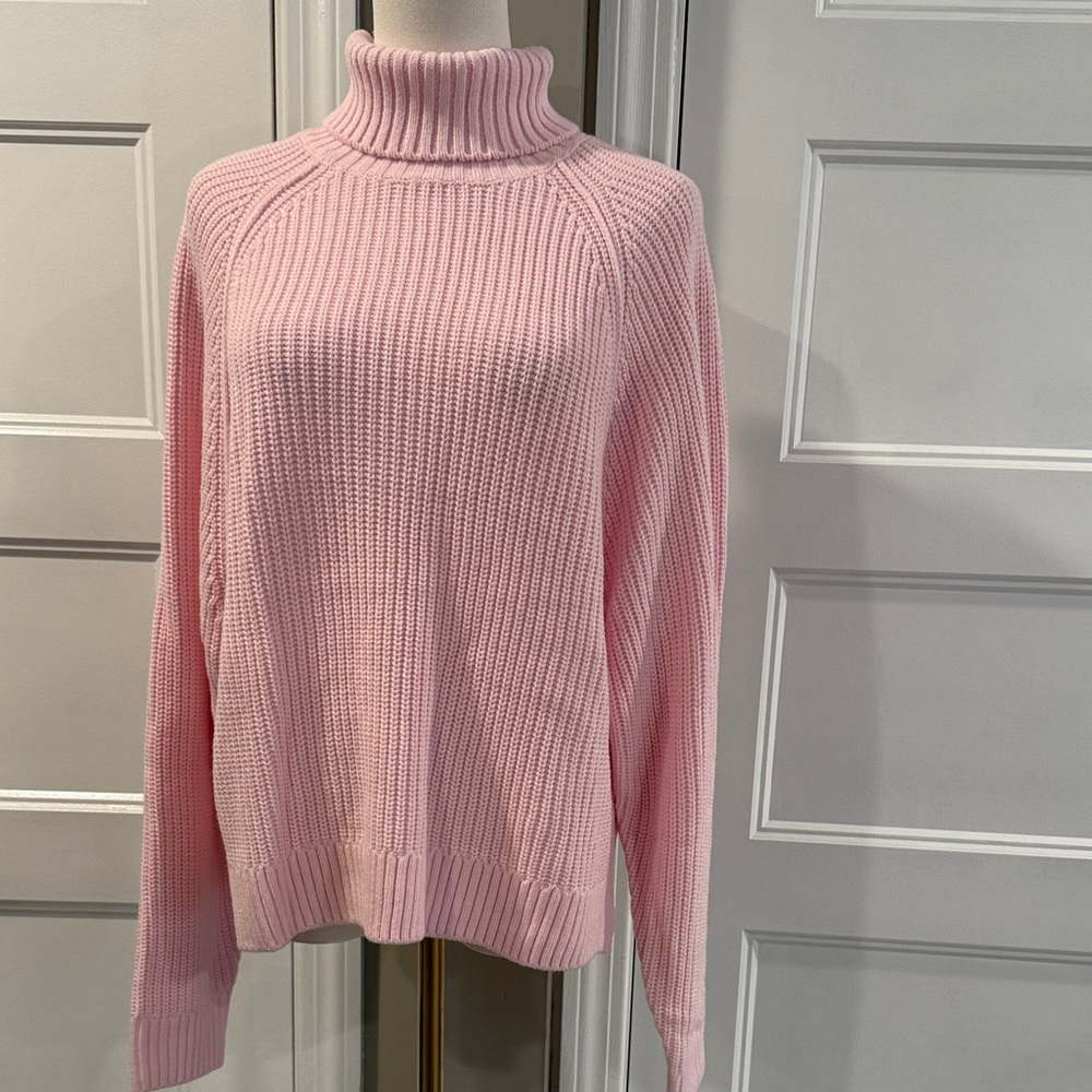 PINK Victoria's Secret Light Pink Turtleneck Sweater